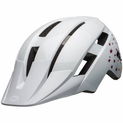 Bell Sidetrack II YC MIPS Helmet UC 47-54 gloss white stars Unisex Produktbild 2