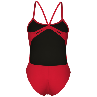 Arena W Swimsuit Lace Back Solid D 34 red/white Damen Produktbild 2