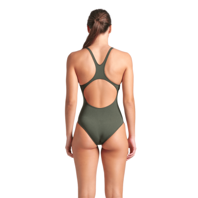 Arena W Team Swimsuit Swim Pro Solid D 44 dark sage/artic lime Damen Produktbild 1