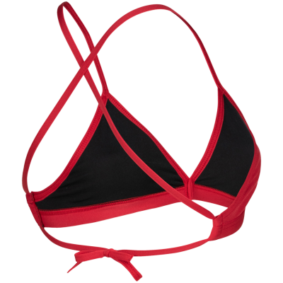 Arena W Team Swim Top Tie Back Solid D 34 red/white Damen Produktbild 2