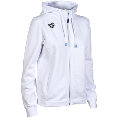 Arena W Team Hooded Jacket Panel S white Damen Produktbild 1