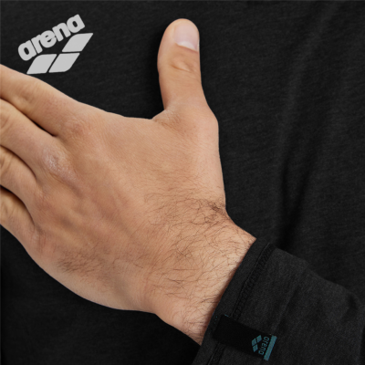 Arena Team Hooded Long Sleeve T-Shirt Panel XL black heather Unisex Produktbild 1