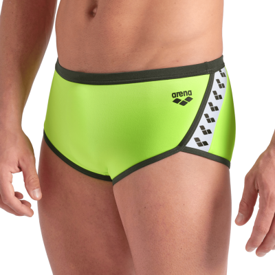 Arena M Arena Icons Swim Low Waist Short Solid D 5 artic lime/dark sage Herren Produktbild 1