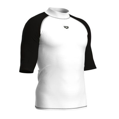 Arena M Arena Rash Vest S/S Graphic S white/black Herren Produktbild 2