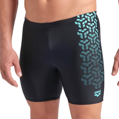 Arena M Arena Kikko V Swim Mid Jammer Graphic D 7 black/water Herren Produktbild 1