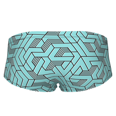 Arena M Arena Escape Swim Low Waist Short D 8 black/water blue multi Herren Produktbild 1