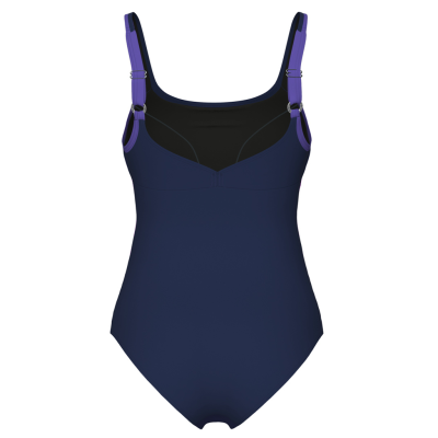 Arena W Arena Swimsuit Rosa Wing Back C Cup D 46 navy/navy/violet Damen Produktbild 1