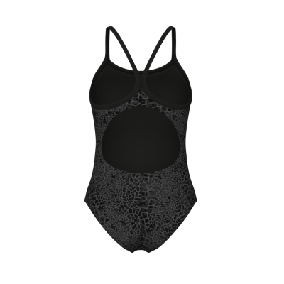 Arena W Arena Snakeskin Swimsuit Lightdrop Back D 44 black/team black Damen Produktbild 2