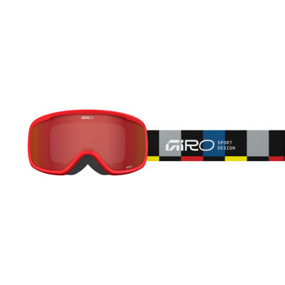 Giro Buster Flash Goggle one size black blocks amber scarlet S2 Unisex Produktbild 1