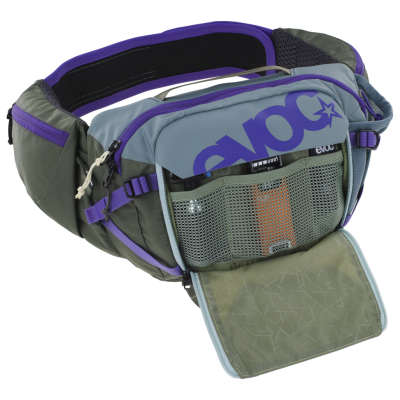 Evoc Hip Pack Pro 3L one size steel/violet/dark olive Unisex Produktbild 2
