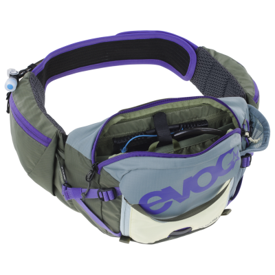 Evoc Hip Pack Pro 3L one size steel/violet/dark olive Unisex Produktbild 3