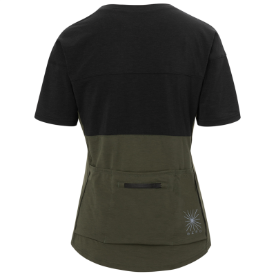 Giro W Ride Jersey L black/trail green Damen Produktbild 2