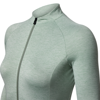 Giro W New Road LS Jersey XS hedge green heather Damen Produktbild 1