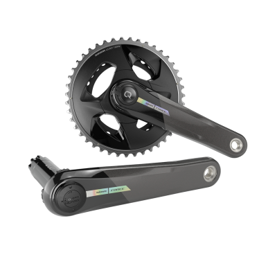 Quarq MY23 Power Meter Crankset Spindle Force AXS Wide 2x DUB 172.5mm/43/30t black/iridescent Produktbild 1
