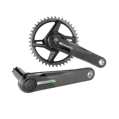 Quarq MY23 Power Meter Crankset Spindle Force AXS 1x DUB 175mm/40t black/iridescent Produktbild 1