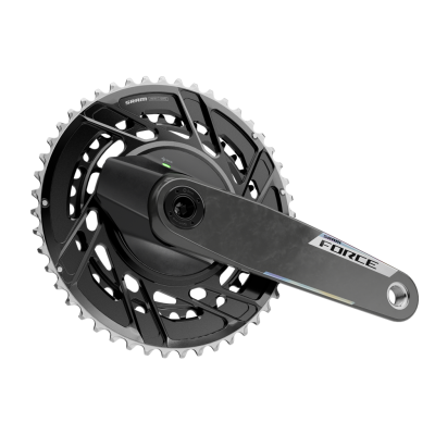 Quarq MY26 Power Meter Crankset Spider Force AXS 2x DUB 165mm/46/33t black/iridescent Produktbild 1