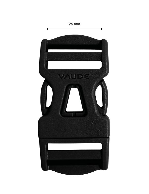 VAUDE Steckschnalle 25 mm Dual Adjust black 