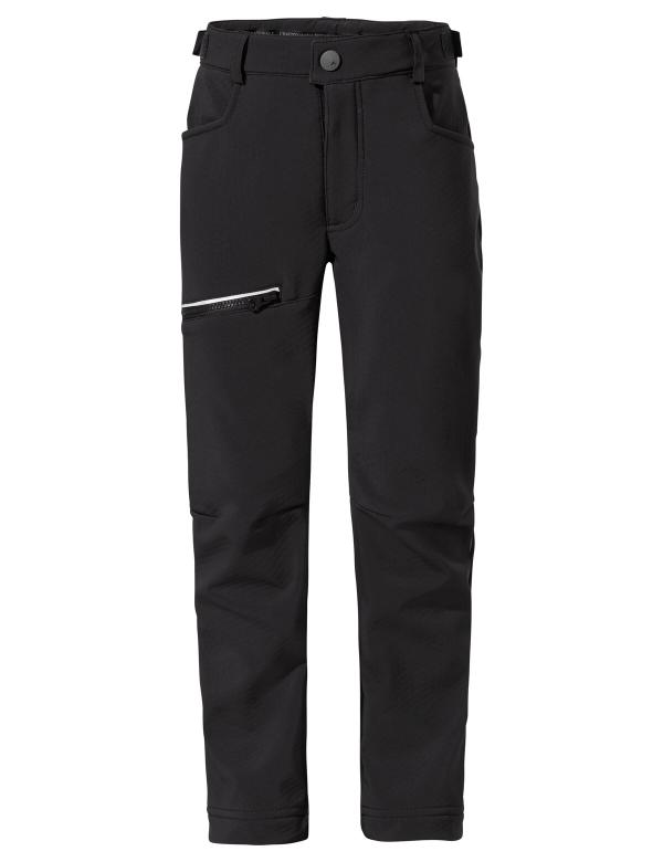 VAUDE Kids Qimsa Softshell Pants black Gr&ouml;&szlig; 146/152