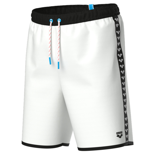 Arena M Icons Team Stripe Unisex Bermuda XXL white/black/white Herren
