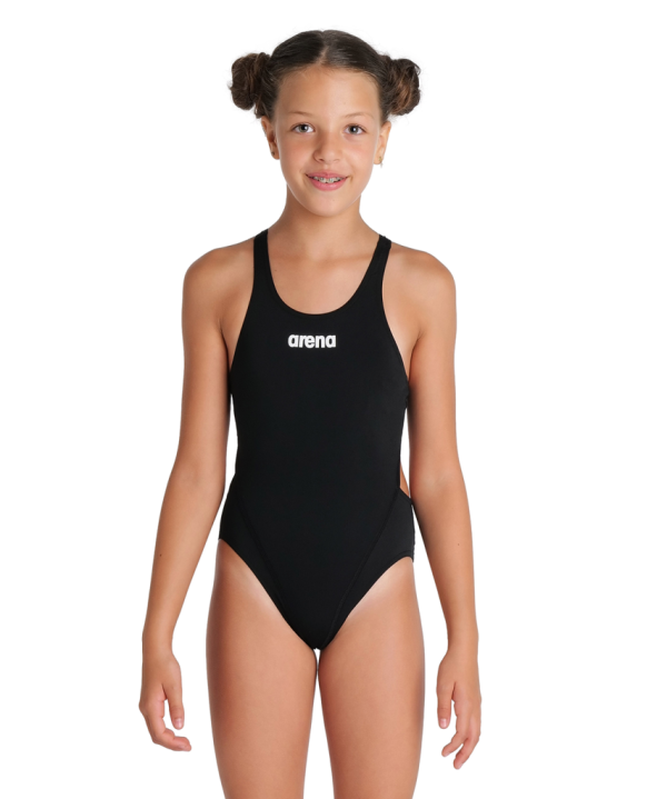 Arena G Team Swimsuit Swim Tech Solid 152 black/white M&auml;dchen
