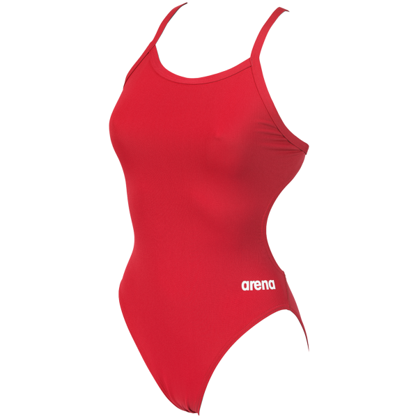 Arena W Team Swimsuit Challenge Solid D 38 red/white Damen