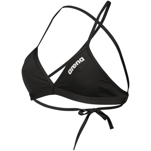 Arena W Team Swim Top Tie Back Solid D 34 black/white Damen