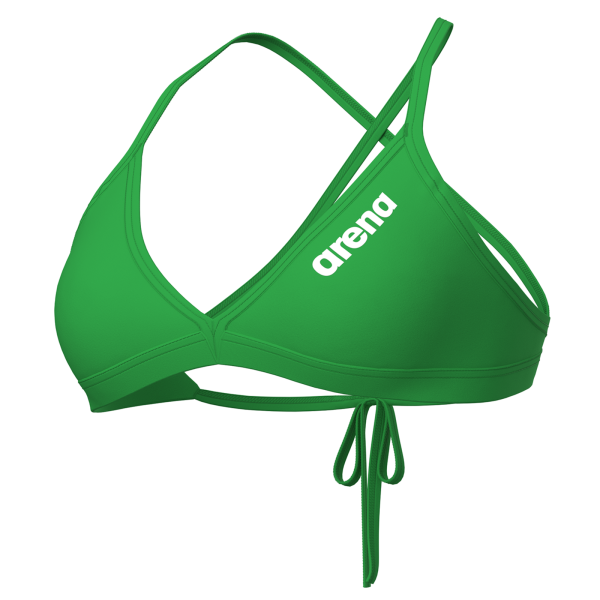 Arena W Team Swim Top Tie Back Solid D 38 team green Damen