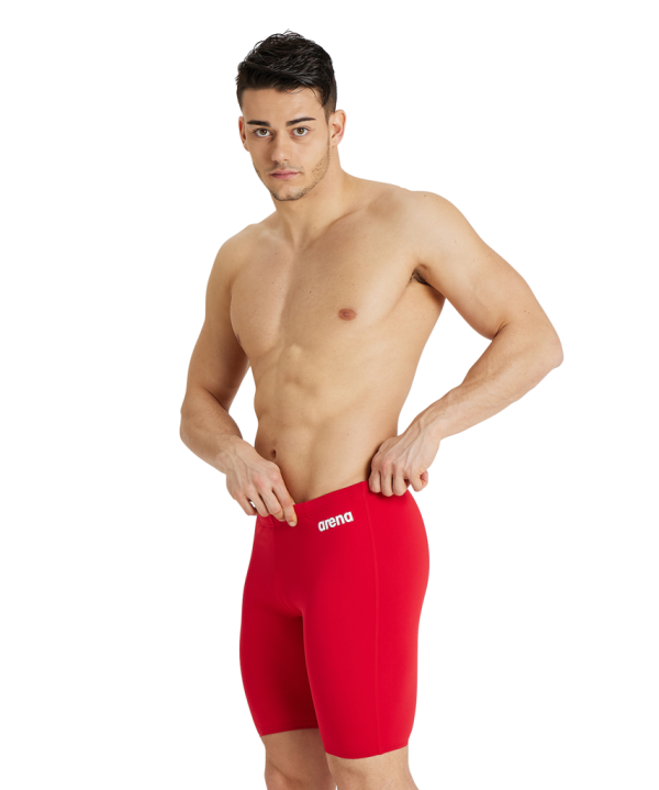 Arena M Team Swim Jammer Solid D 6 red/white Herren