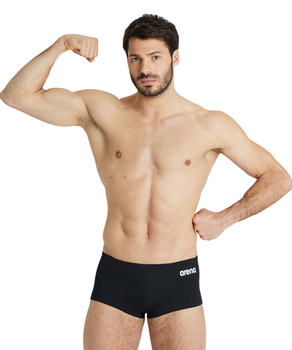 Arena M Team Swim Low Waist Short Solid D 3 black/white Herren
