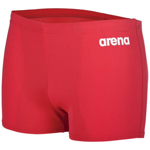 Arena M Team Swim Short Solid D 3 red/white Herren