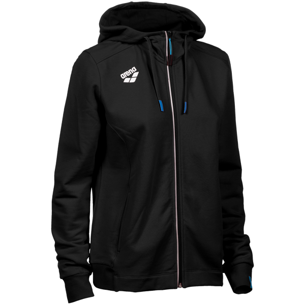 Arena W Team Hooded Jacket Panel XS black Damen