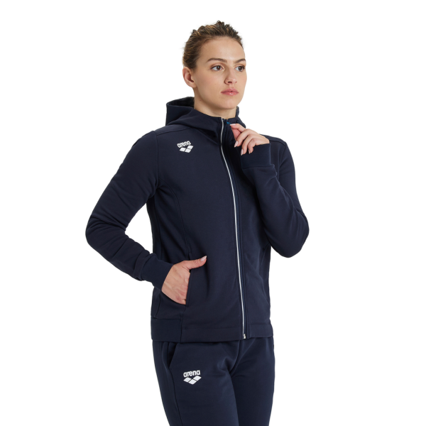 Arena W Team Hooded Jacket Panel XS navy Damen