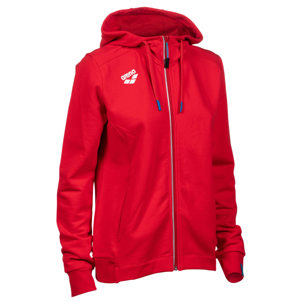 Arena W Team Hooded Jacket Panel L red Damen