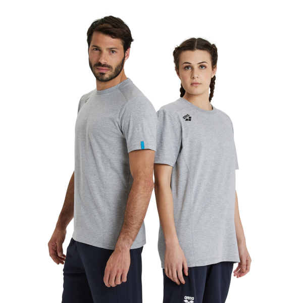 Arena Team T-Shirt Panel M medium grey heather Unisex