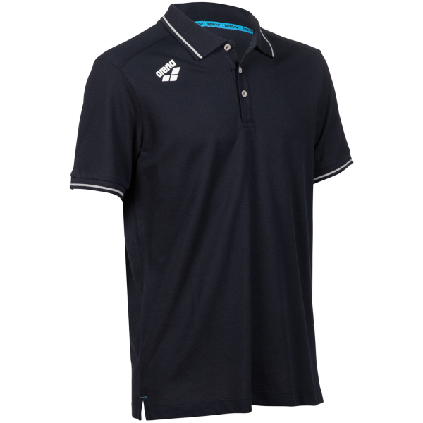 Arena Team Poloshirt Solid Cotton L navy Unisex