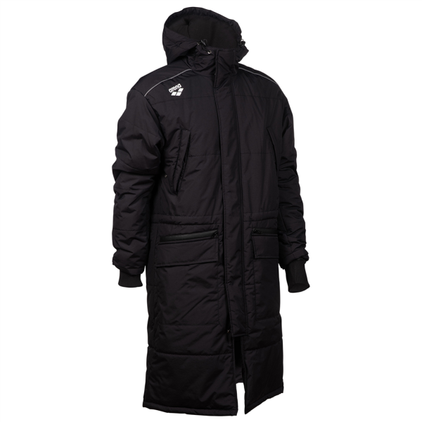 Arena Team Parka Solid M black Unisex