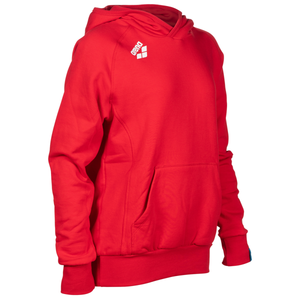 Arena Jr Team Hooded Sweat Panel 140 red Unisex