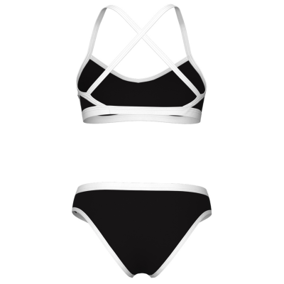 Arena W Arena Icons Bikini Cross Back Solid D 42 black/white Damen Produktbild 1