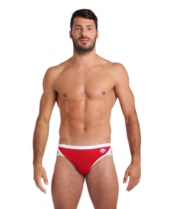Arena M Arena Icons Swim Briefs Solid D 8 red/white Herren