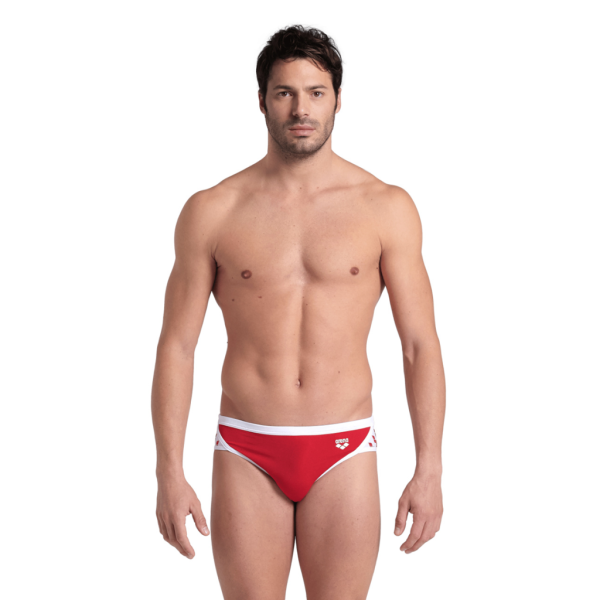 Arena M Arena Icons Swim Briefs Solid D 7 red/white Herren