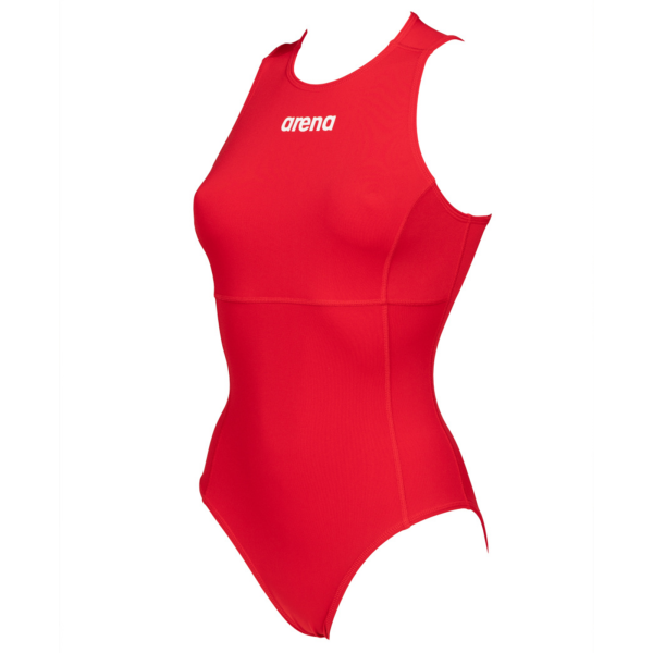 Arena W Team Swimsuit Waterpolo Solid D 32 red/white Damen