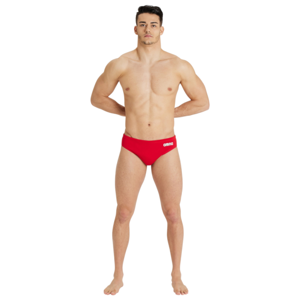 Arena M Team Swim Briefs Waterpolo Solid D 3 red/white Herren