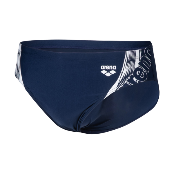 Arena M Swim Briefs Graphic D 4 navy/white Herren