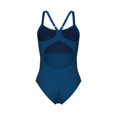 Arena W Arena Solid Swimsuit Lightdrop Back B D 44 dusty blue Damen Produktbild 2