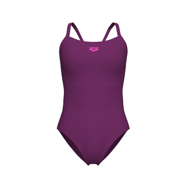 Arena W Arena Solid Swimsuit Lightdrop Back B D 44 purple wine Damen