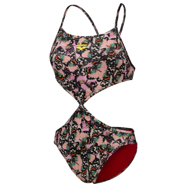 Arena W Rule Breaker Swimsuit Twist'N'Mix R XS red onion/multi Damen