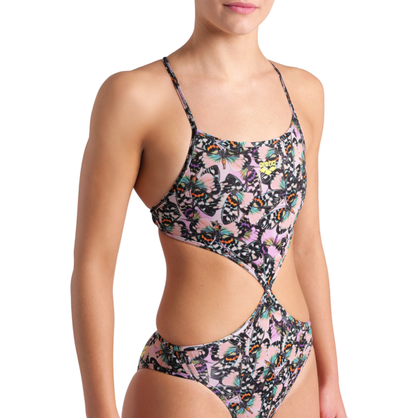 Arena W Rule Breaker Swimsuit Twist'N'Mix R M red onion/multi Damen