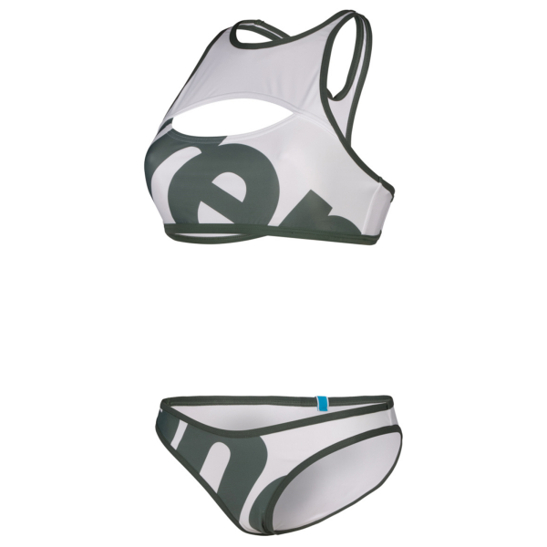 Arena W Arena Logo Brassiere Bikini Racer Back L sage multi/white/sage Damen