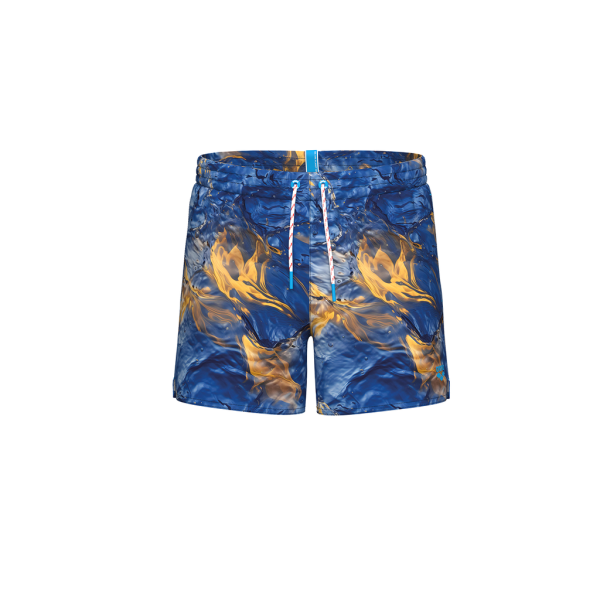 Arena M Beach Short Allover S blueriver multi Herren
