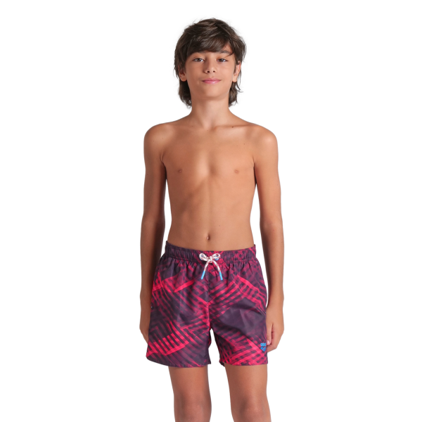 Arena B Beach Boxer Allover 128 dark purple multi Jungen
